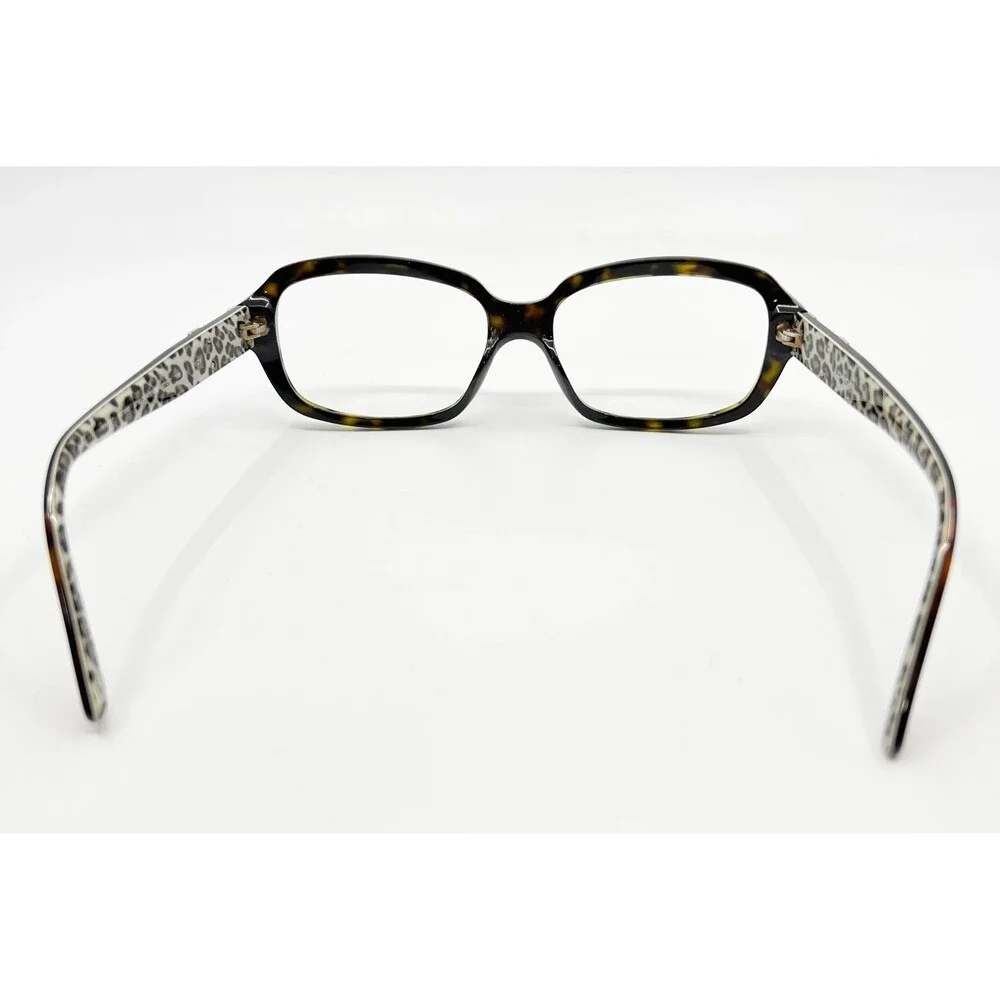 bebe Eyeglass Frames Womens Tortoise Leopard Finest BB7080 57-17-135 42016